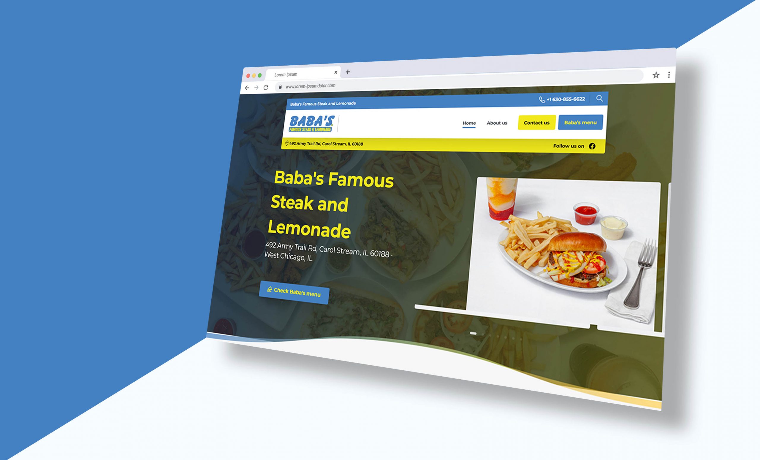 Famous Baba’s Restaurant Website